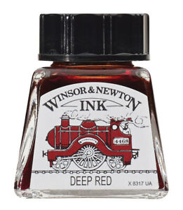 Drawing Ink Deep Red 14ml Winsor&Newton